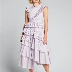 Lavender Ulla Johnson SZ 8 Aurora dress w/ruffles